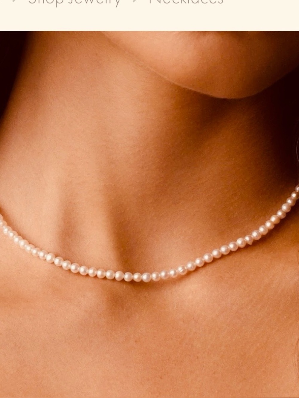 Gorjana pearl necklace